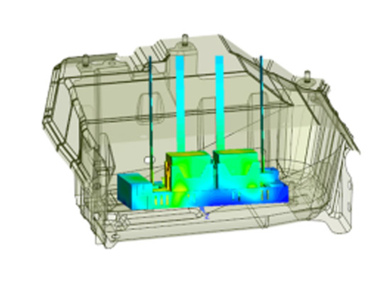 CAE/CFD simulation covering from material to structure, from solid to fluid, and from forming to performance for power battery system